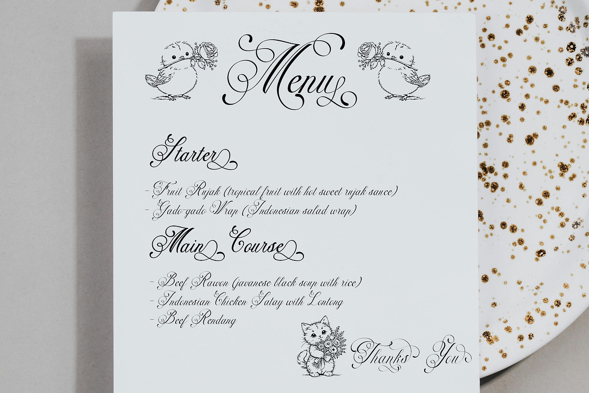 Fadune – Calligraphy Font Family, a Script Font by NDNL Studio (Photo 4 of 10)