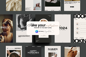 140 Instagram Aesthetic Bundle