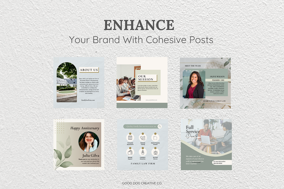 Facebook Templates Divorce Attorney, a Social Media Template by gooddogcreativeco (Photo 5 of 10)