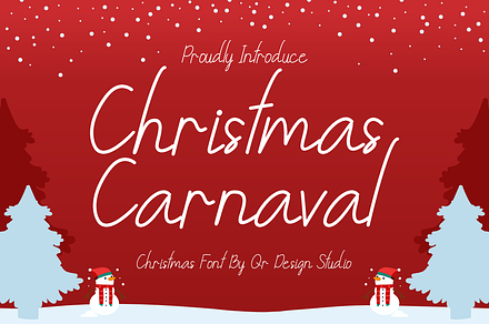 Christmas Carnaval, a Handwritten Font by QR Design Studio