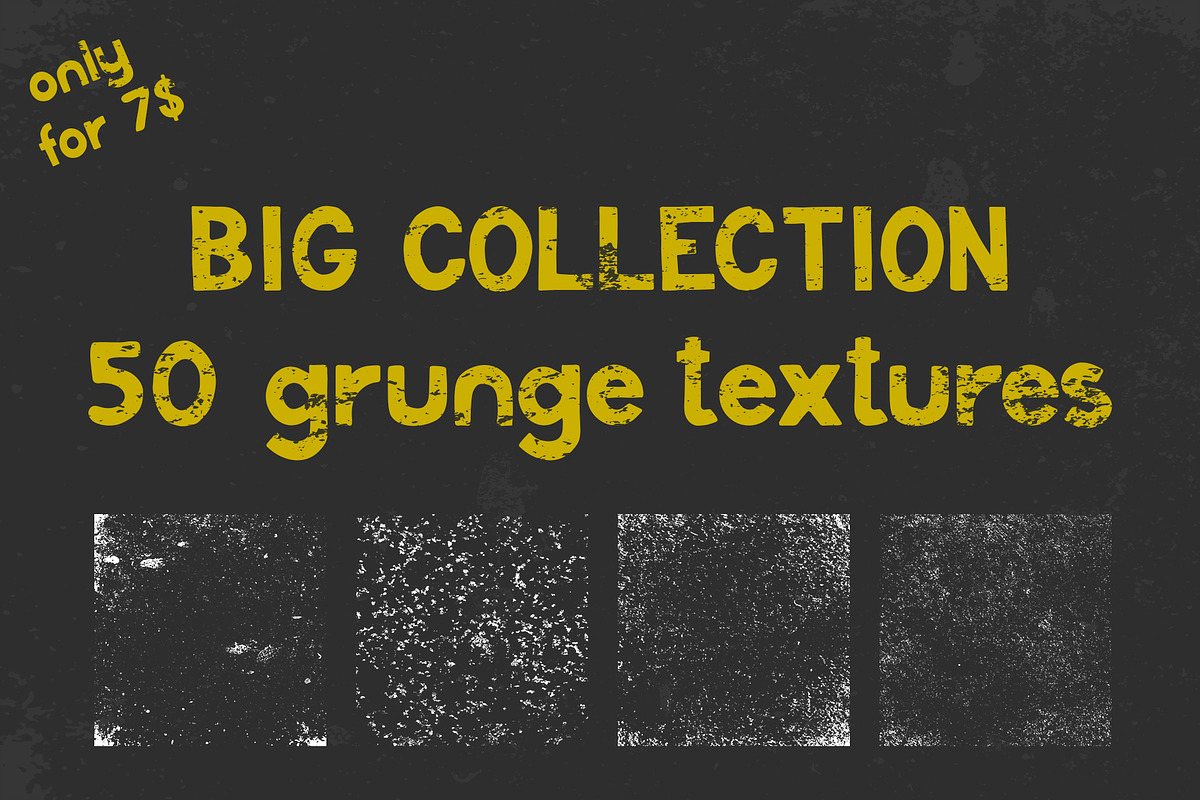 Big collection of grunge textures, a Texture Graphic by Lina_Lisichka (Photo 1 of 6)