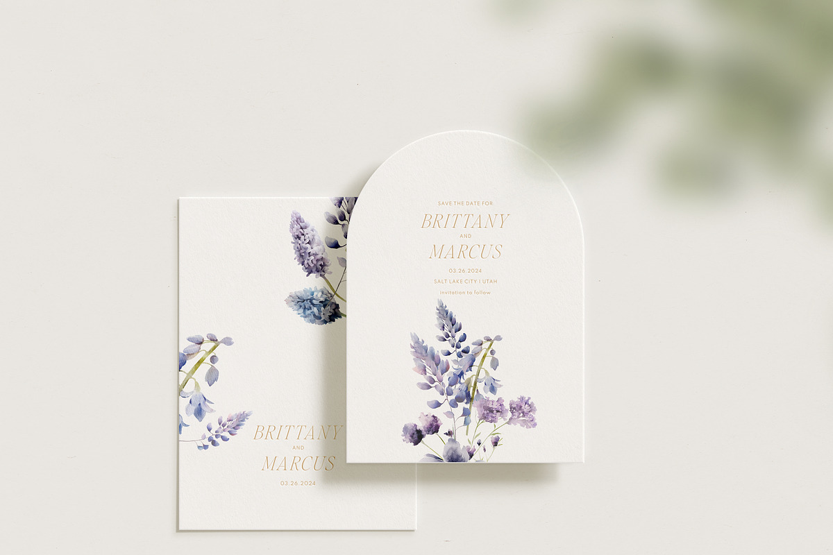 EUPHORIA Purple Watercolor Florals, a Decorative Illustration by Muse Artist (Photo 12 of 12)