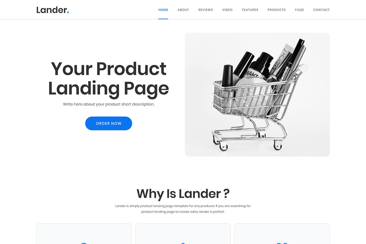 Lander - Landing Page UI Kit Figma, an UI Kit Template by TemplatesJungle (Photo 3 of 6)