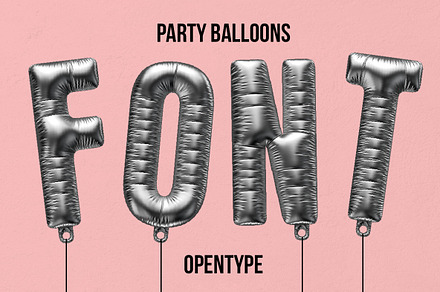 Party Balloon Font, a Font by Handmadefont