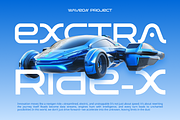 Waveon Futuristic Typeface Font, a Sans Serif Font by Catalystco Studio (Thumbnail 6 of 7)