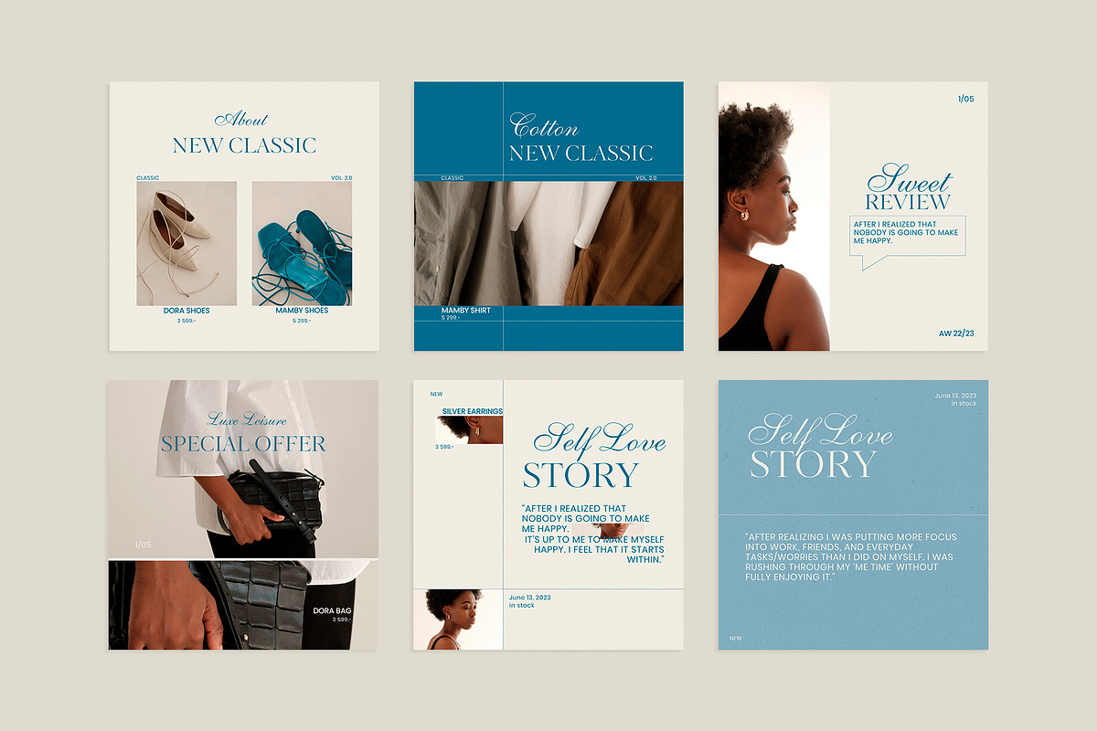GENTLE ELEGANCE / Social Media Kit, a Social Media Template by Olg Store (Photo 2 of 8)