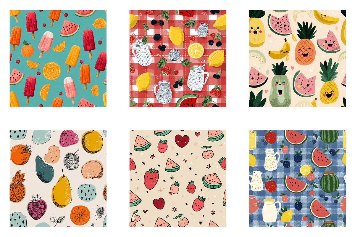 Summer Fruity Fun Seamless Pattern, a Pattern Graphic by CreationArt (Photo 5 of 7)