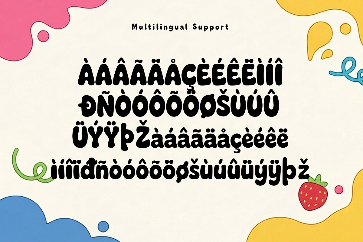 Fizzberry - Modern Kids Font, a Handwritten Font by overlaytemplates (Photo 5 of 5)