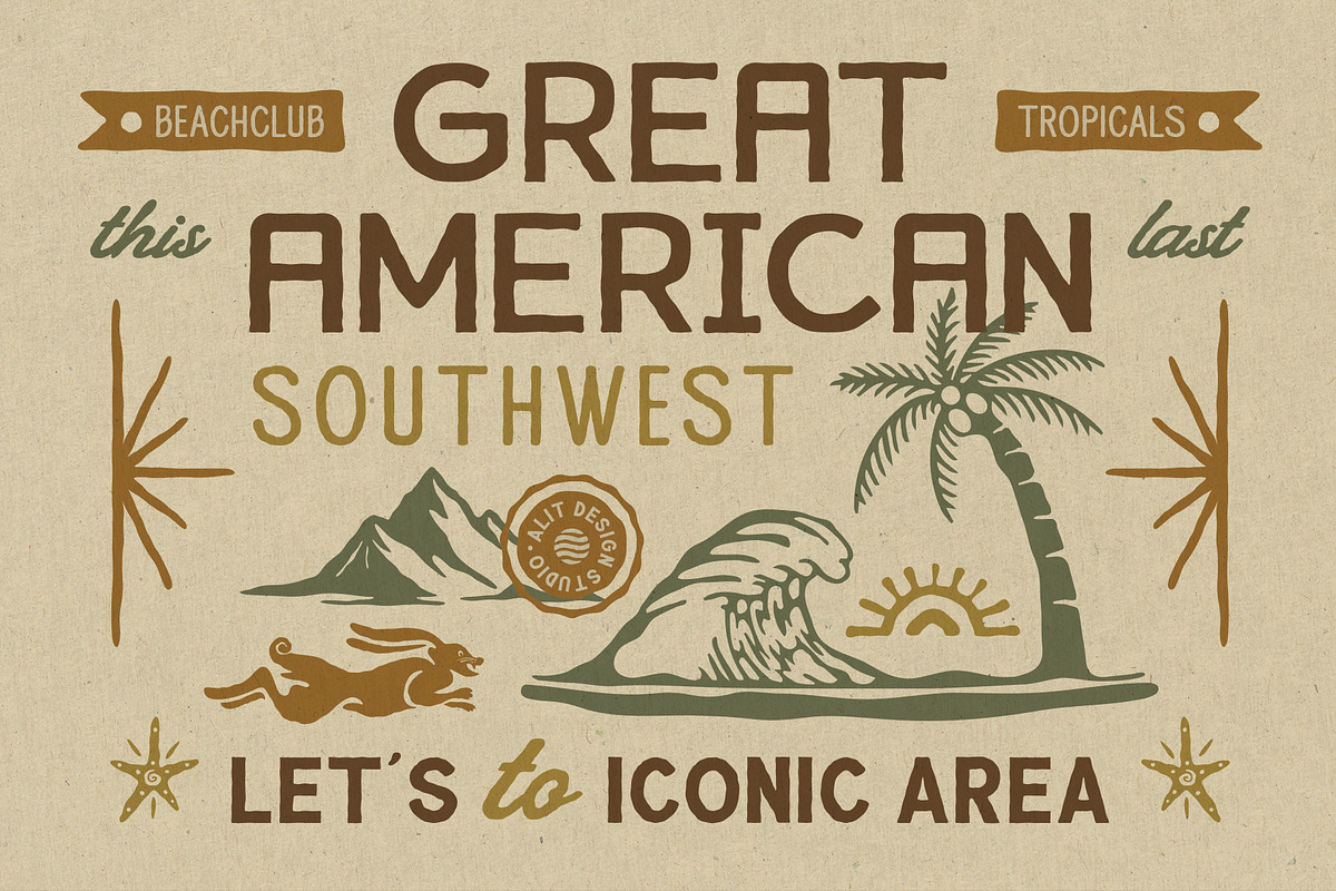 Palmera Island Typeface, a Sans Serif Font by alit design (Photo 3 of 17)