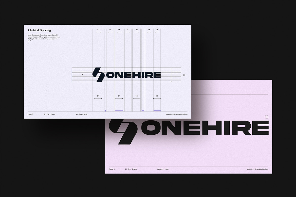 OneHire – Brand Guidelines, a Presentation Template by S A N D Y (Photo 5 of 10)