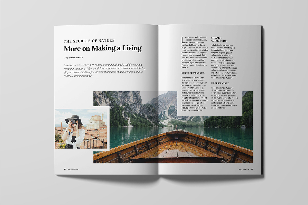 Travel Magazine Template, a Magazine Template by xtratimebd (Photo 4 of 11)