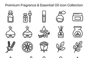 43 Perfume Atelier Outline Icons, an Outline Icon by adenpinkstore