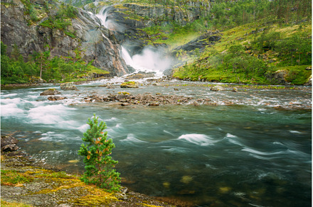 Beautiful Waterfall In The Valley Of, a Nature Photo by Our Amazing World