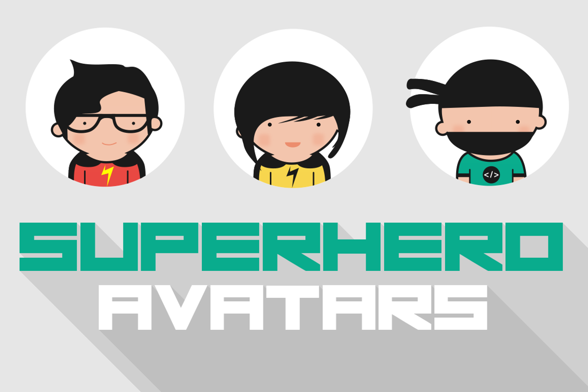 Vector Superhero Avatars