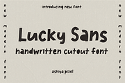 cutout playful handwritten font, a Handwritten Font by Ashiya Pixel (Thumbnail 1 of 16)
