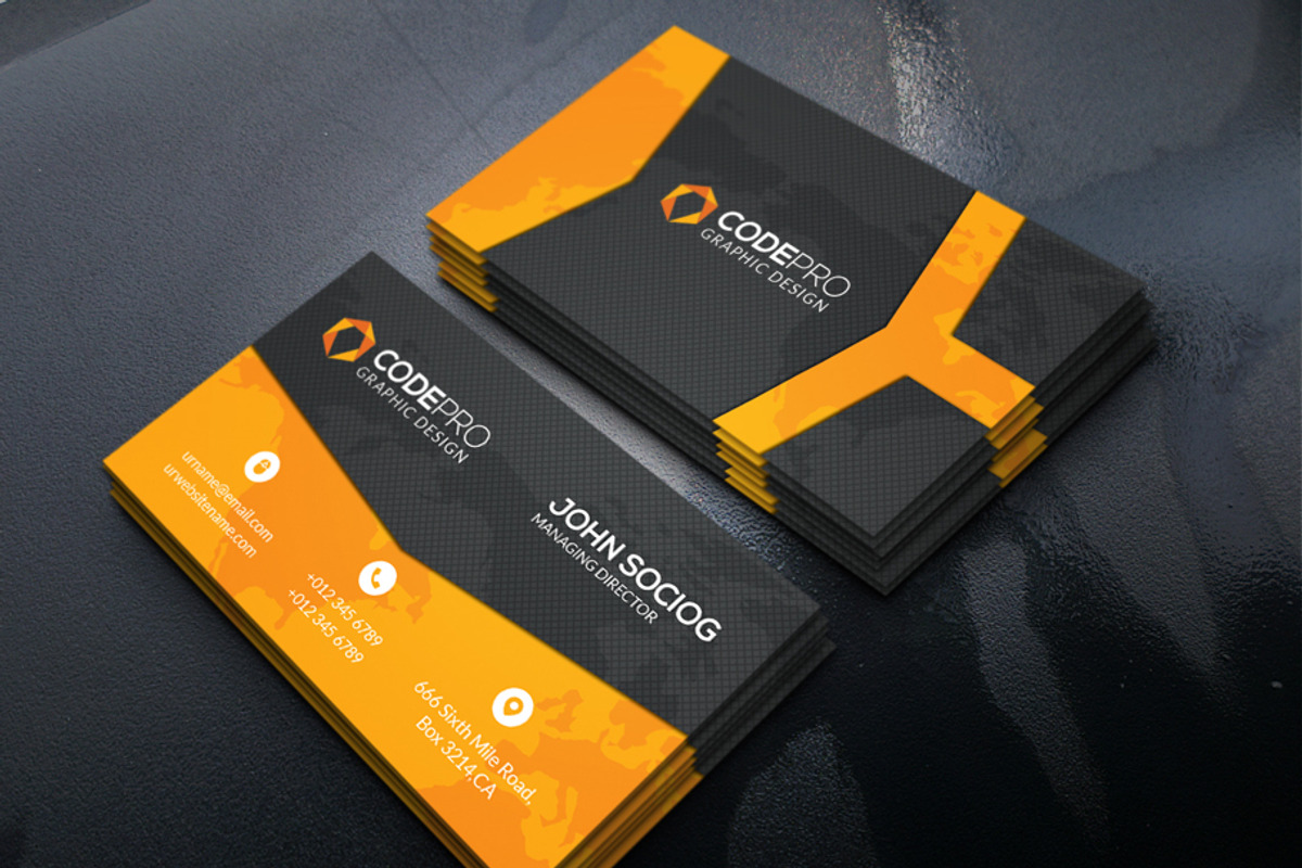 Corporate Business Card, a Business Card Template by xnorpix (Photo 3 of 4)