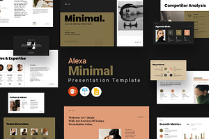 Alexa Minimal Presentation Template, a Presentation Template by Studio Artisan