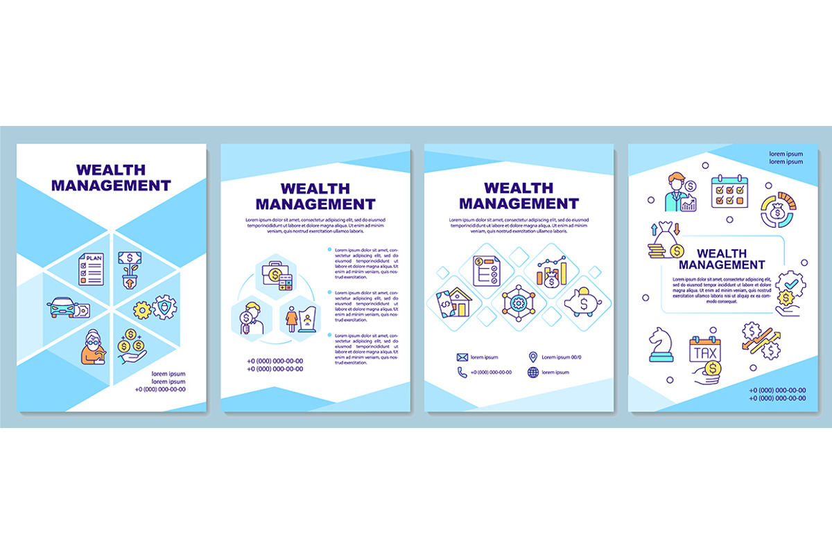 Wealth management brochure template, a Brochure Template by IMG Visuals