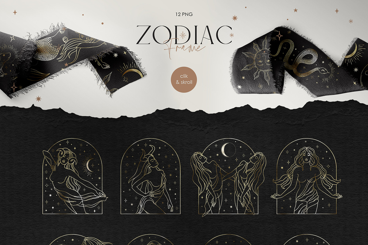 Zodiac Collection, an Animal Illustration by PatrushevaYana (Photo 2 of 21)