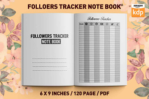 Followers Tracker Note Book