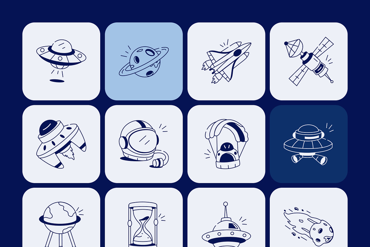 Space Drawing Art, an Outline Icon by Vectors Market (Photo 7 of 8)