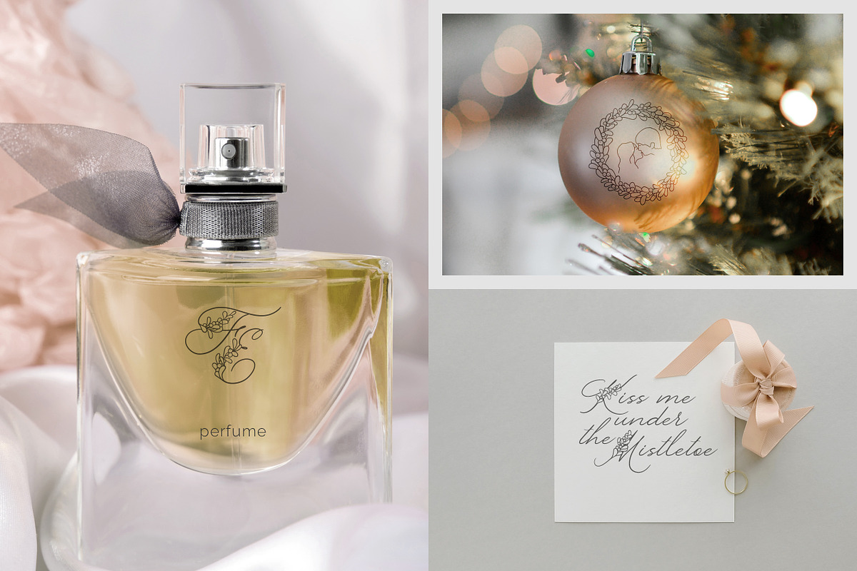 Mistletoe Kiss. Christmas font, a Handwritten Font by AnMark (Photo 8 of 9)