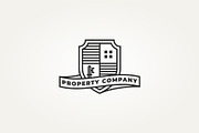 property company line art icon logo, a Branding & Logo Template by Blazybone (Thumbnail 1 of 2)