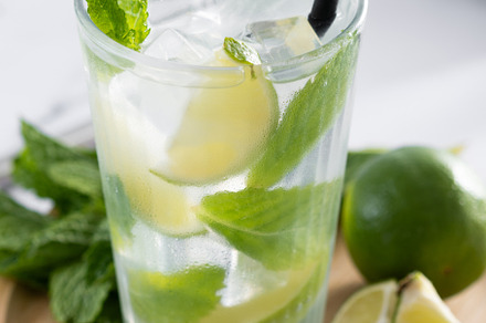 Classic Mojito Cocktail with Lime and Mint