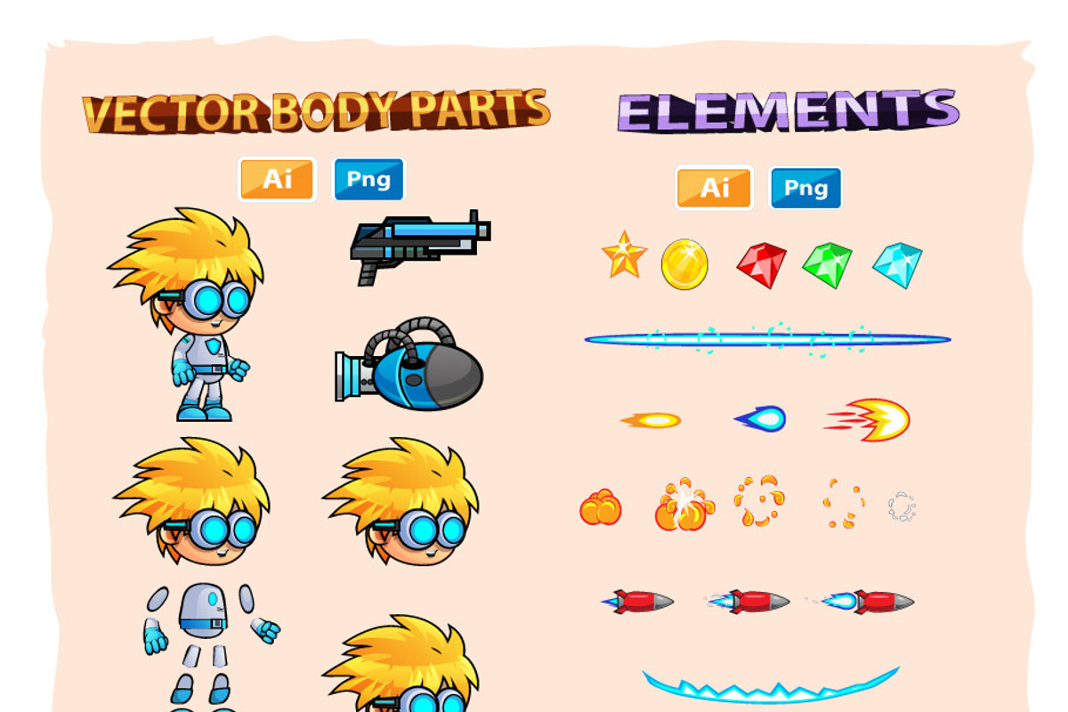 Henry 2D Game Sprites, an Illustration by DionArtworks (Photo 2 of 3)