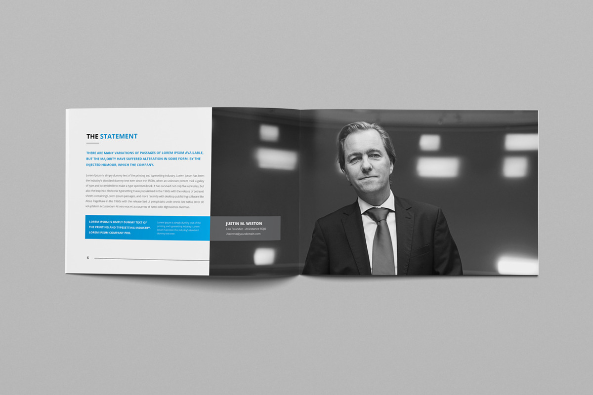 Clean & Modern Brochure | 3 Sizes, a Brochure Template by Pro-Gh (Photo 13 of 28)