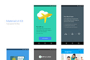 Material DesignUI kit, an UI Kit Template by DeviserWeb (Thumbnail 1 of 2)
