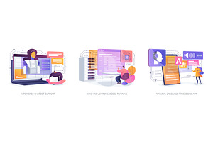 AI for Instant Service and Learning, a Technology Illustration by Visual Generation