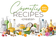 Cosmetics Recipes Creator Set, an Illustration by LeiaSW (Thumbnail 1 of 6)