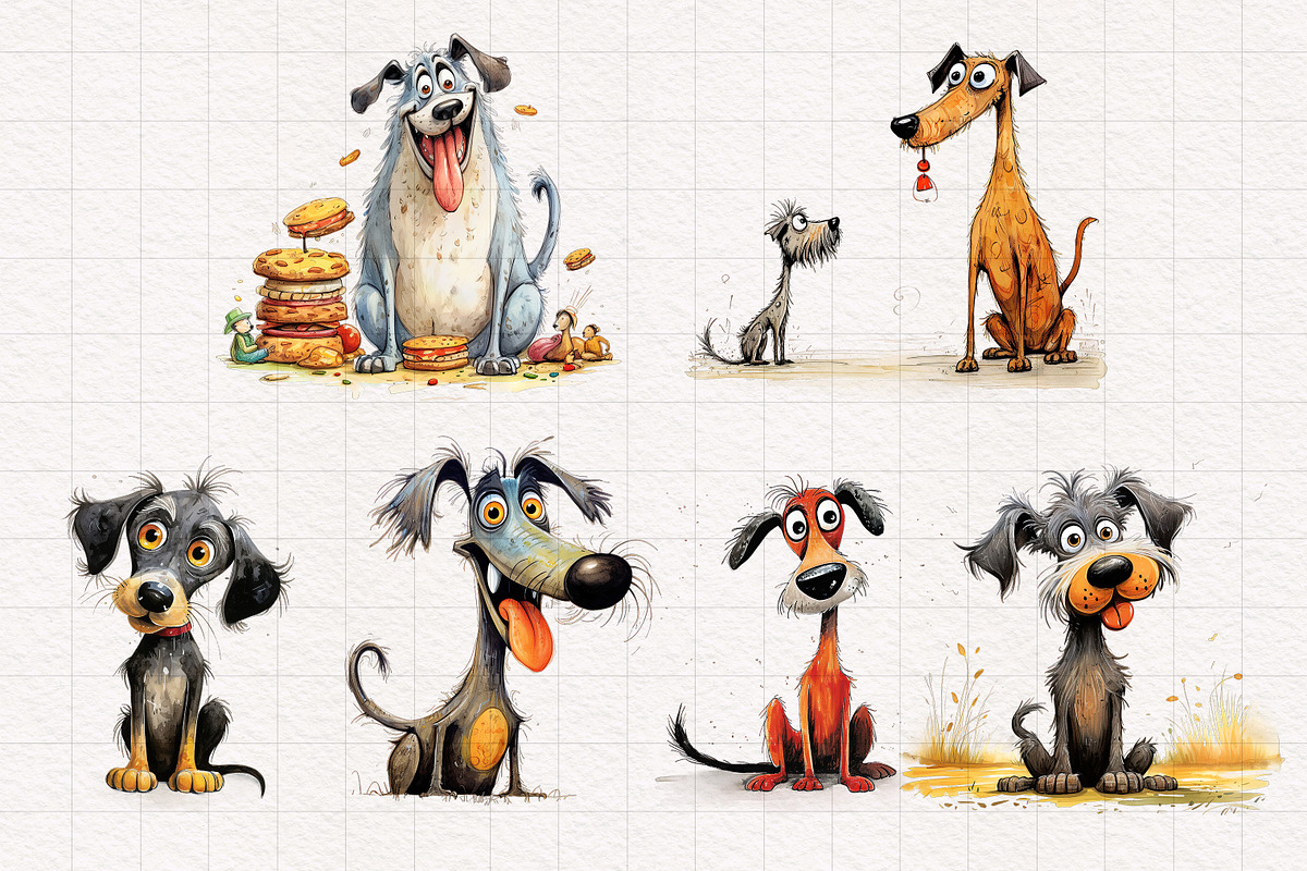 Quirky Dog Clipart Bundle, an Animal Illustration by PaintPixelCo (Photo 9 of 10)
