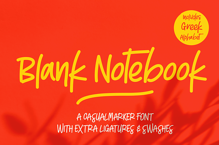 Blank Notebook + Extras