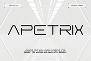 Apetrix Futuristic Font, a Script Font by Catalystco Studio (Thumbnail 1 of 8)
