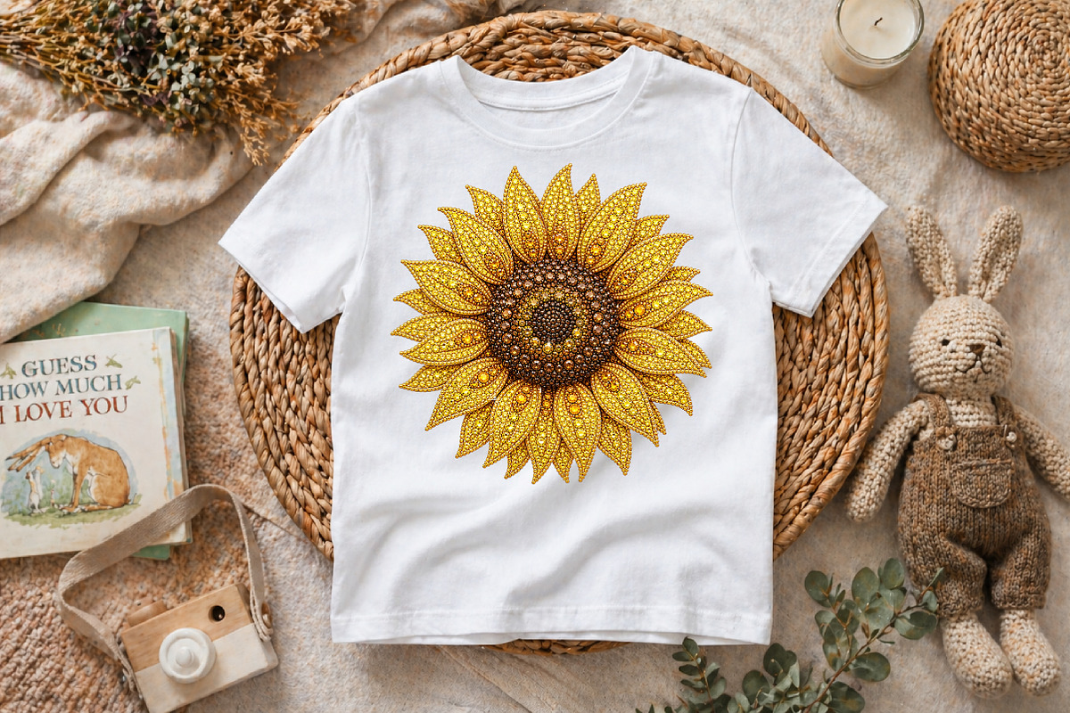 Sunflower Rhinestone PNG, a Seasonal Illustration by Pixels.Craft (Photo 7 of 8)