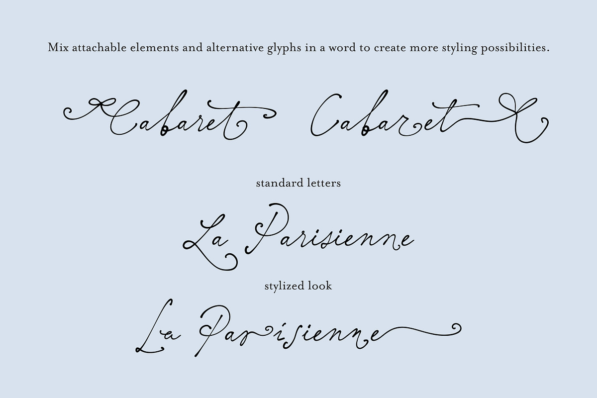 Elisabeth Darlington with Bows, a Script Font by PeachCreme (Photo 21 of 22)
