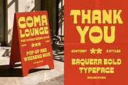 Baquera - Retro Display Font, a Serif Font by Inviline.co (Thumbnail 10 of 10)