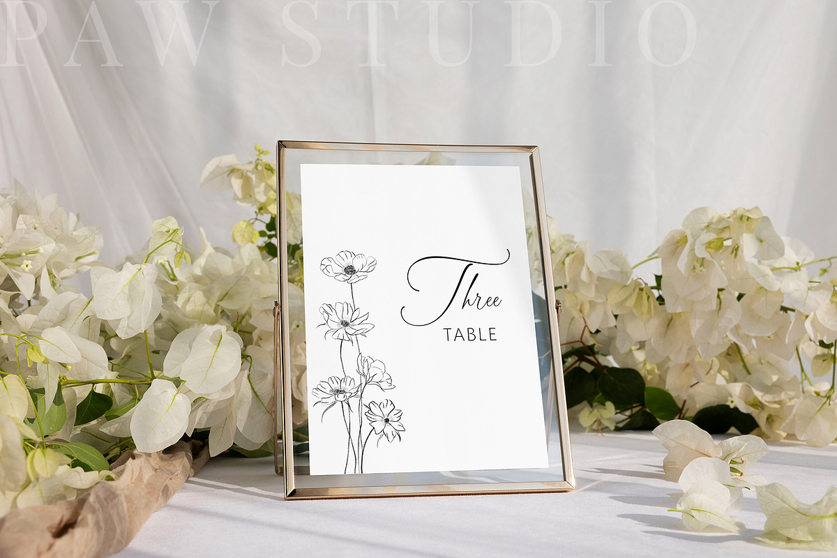 Card Mockup 5x7 Table Number BGF, a Product Mockup by PawMockups (Photo 6 of 10)