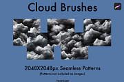 Seamless Cloud Brushes for Procreate, a Brush Add-On by Toonizer (Thumbnail 4 of 4)
