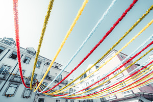 Colorful Street Garlands, a Wallpaper Photo by SkyNext