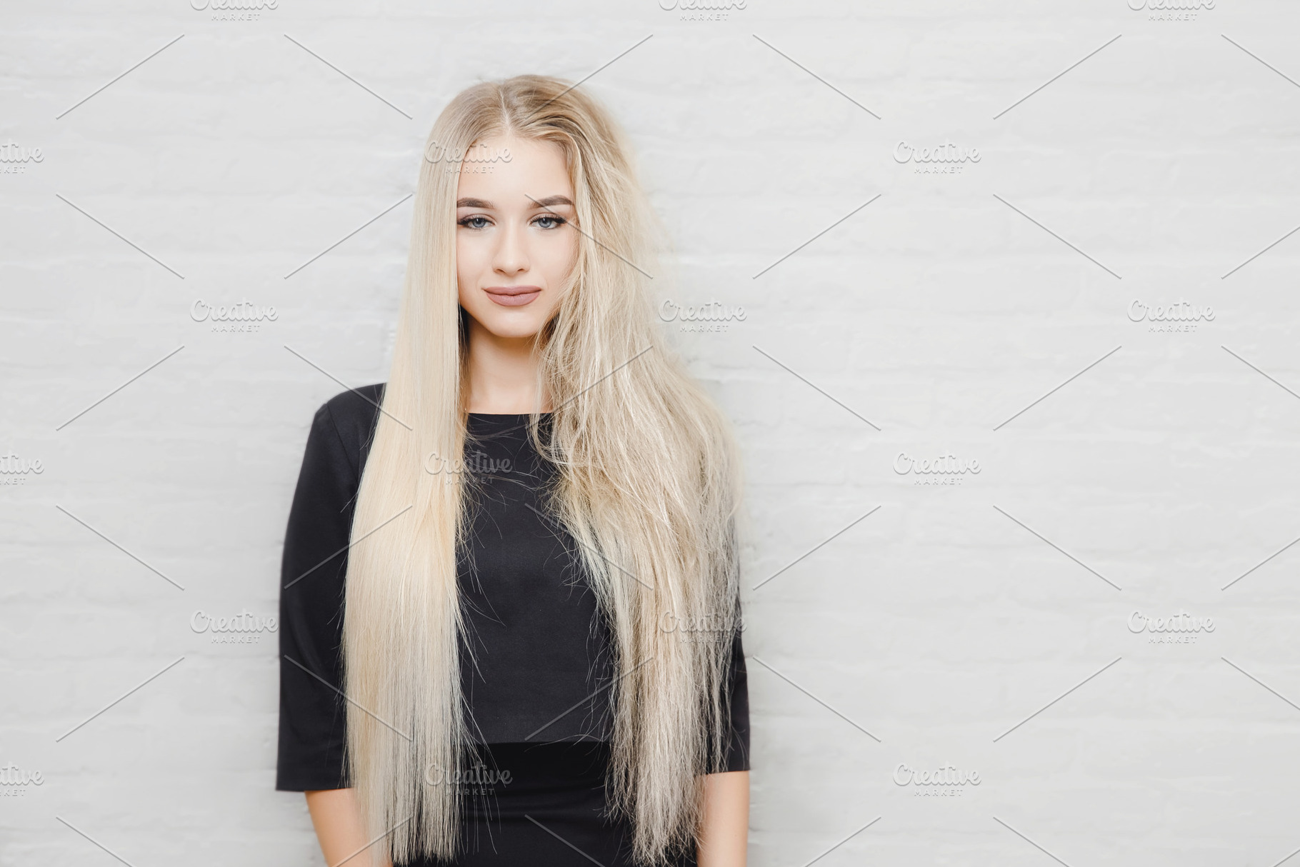 Concept hair care. Straight and tang, a Beauty & Fashion Photo by Parilov