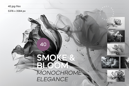 Smoke & Bloom Monochrome Elegance