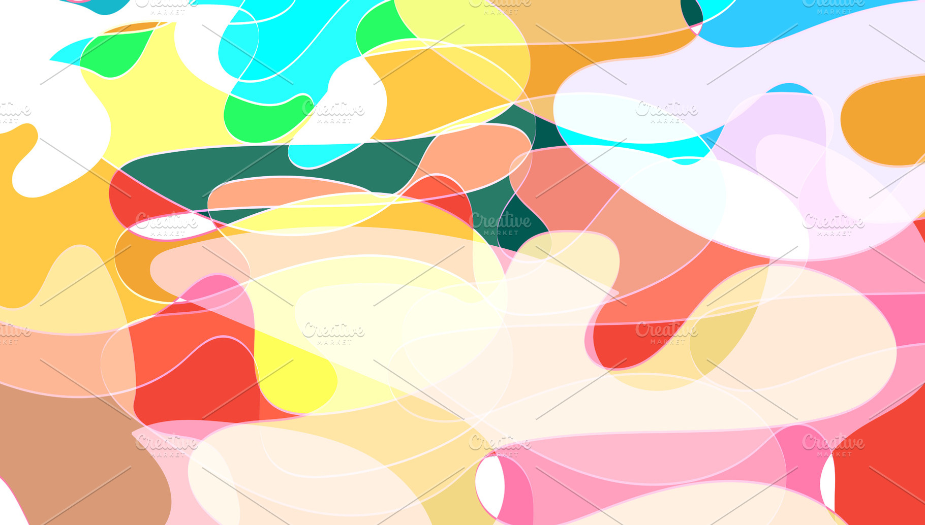 A vibrant abstract composition of multiple overlapping flowing c, a Food & Drink Photo by ndanko
