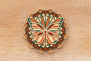 Butterfly 3D Mandala - Cut files, an Object Graphic by Arshad Ali (Thumbnail 4 of 8)