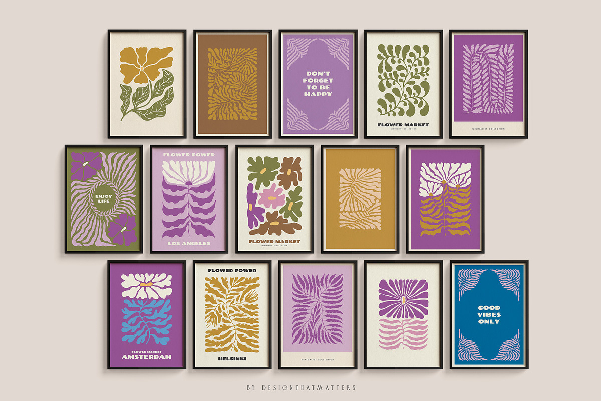Floral Print Posters, an Object Graphic by DesignThatMatters (Photo 11 of 11)