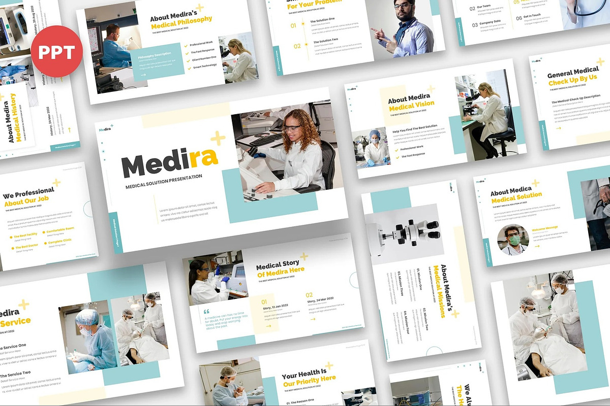 Medira - Medical Powerpoint Template, a Presentation Template by Fit-tee (Photo 1 of 6)