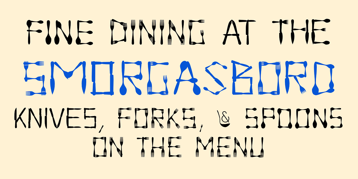 Dinner, a Font by Ingrimayne Type (Photo 3 of 8)