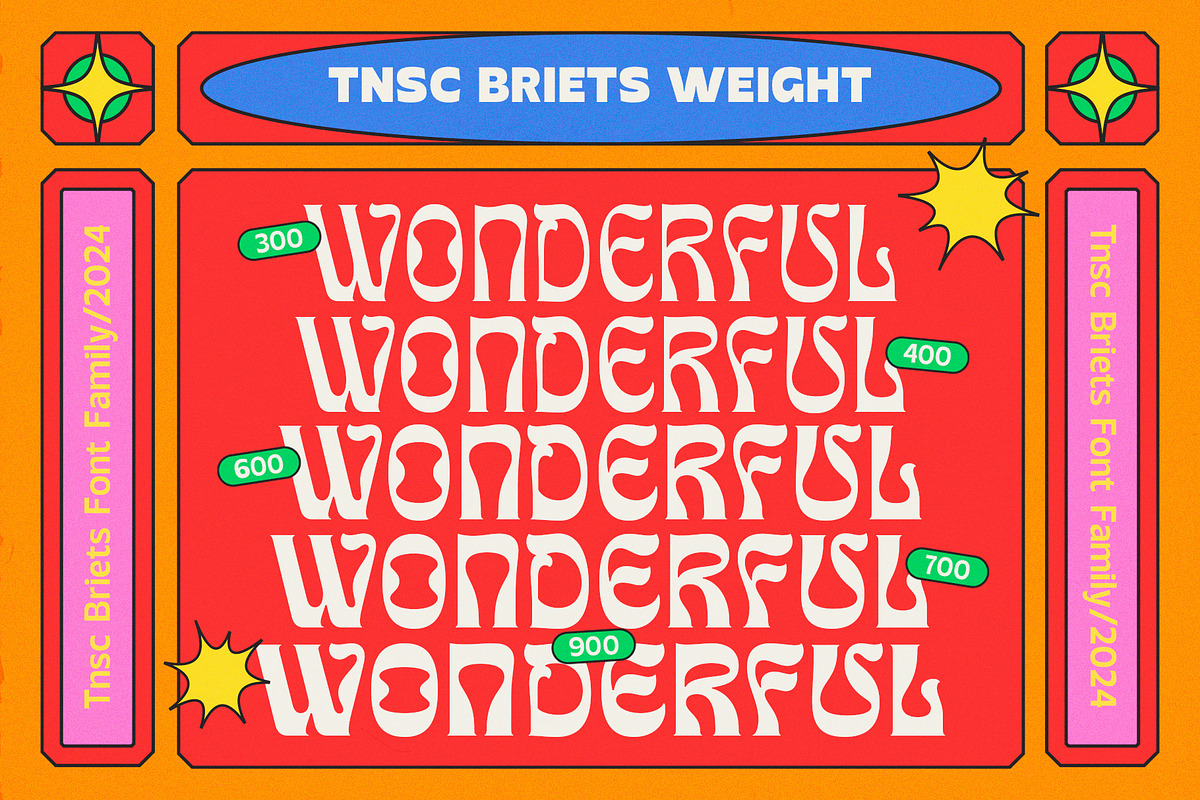TNSC Briets - Psychedelic Font, a Serif Font by The Native Saint Club (Photo 2 of 15)